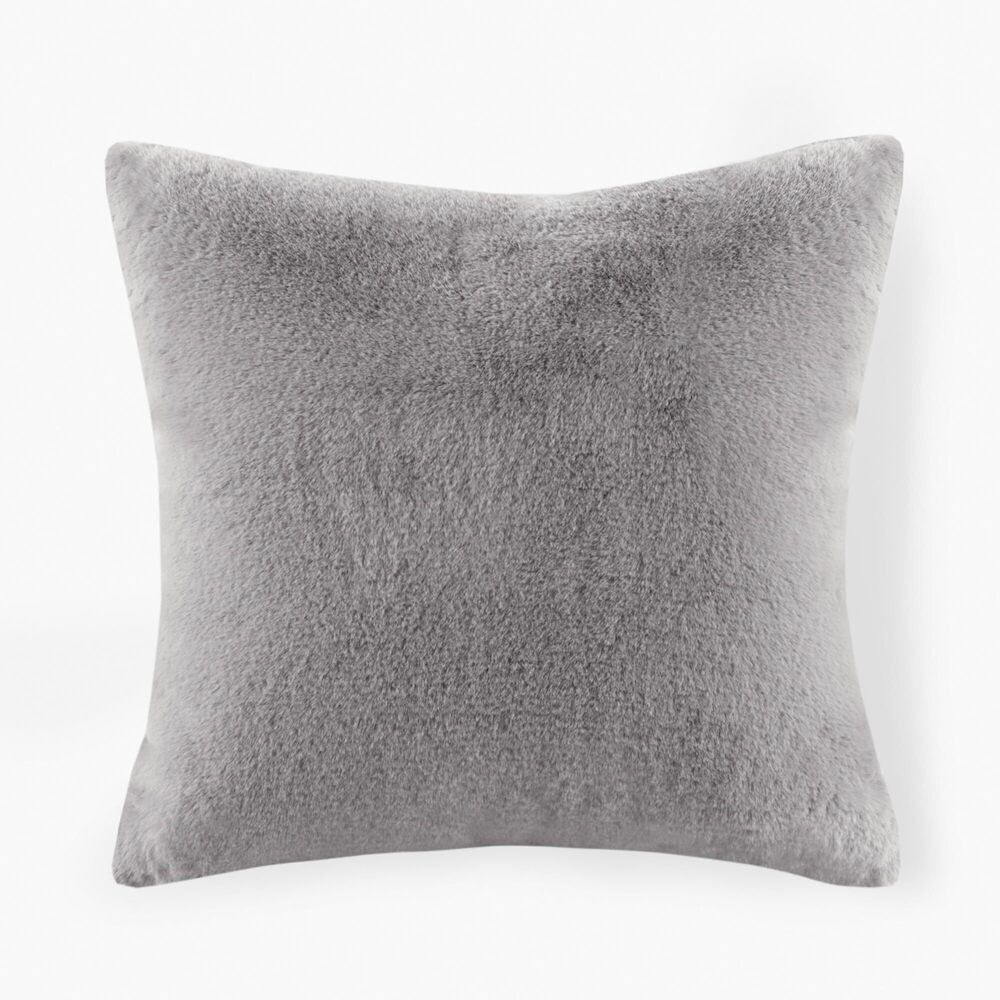 1200 Décor Pillow, Luxurious Long Faux Fur Plush Removable Cover with Brand